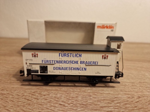 [MAR-4892] Märklin 4892 - Wagon frigorifique avec guérite de frein 'Fürstlich' - Gk der Gr.Bad.Sts.E - HO    