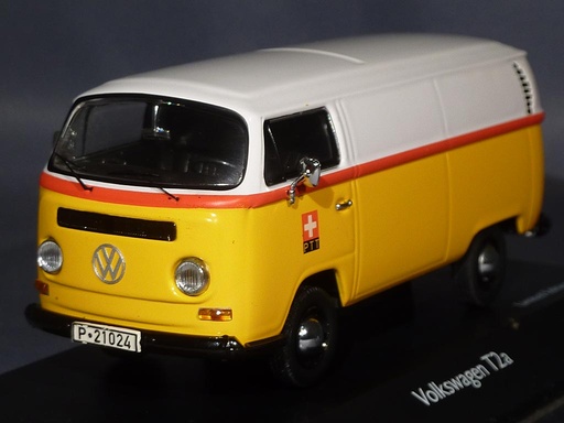 [SCH-03493] Schuco - Volkswagen T2a - PTT - Jaune et Blanc - 1/43 
