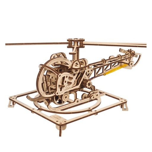 [UGE-412193] Ugears Mini Hélicoptère 3D (167 pièces) - 1/40