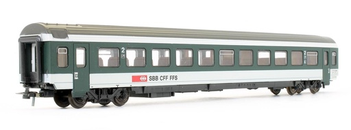 [ROC-44472] Roco 44472 - Voiture grandes lignes - 2ème classe à couloir central type A - SBB-CFF-FFS - HO   