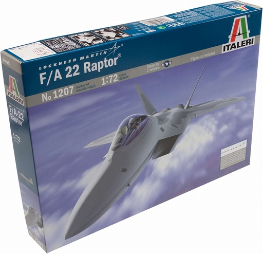 [ITA-510001207] Italeri Avion F-22 Raptor Kit 1/72