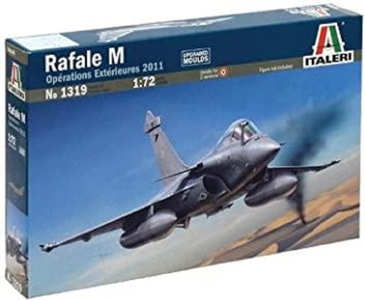 [ITA-510001319] Italeri 1319 - Avion Rafale M Externe Operation 2011 Kit 1/72