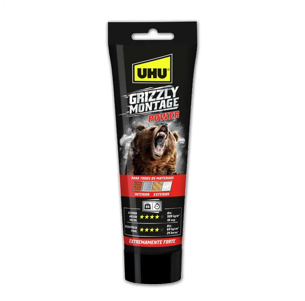 [UHU-54640] UHU Colle blanche "Grizzly Montage"   - forte - 100g   