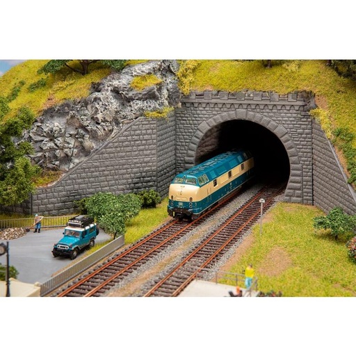 [FAL-120578] Faller 120578  Entrée de Tunnel - 2 voies (2 pièces) - HO   