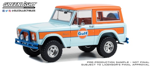 [GRE-85071] Greenlight 85071 - Ford Bronco - "Gulf" - 1966 - 1/24 - Edition Limitée 