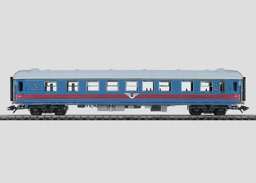 [MAR-43781] Märklin 43781 - Voiture pour trains rapides Inter-Régio A2K - 1ère classe - SJ - HO 