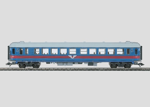 [MAR-43782] Märklin 43782 - Voiture pour trains rapides Inter-Régio B5K - 2ème classe - SJ - HO  