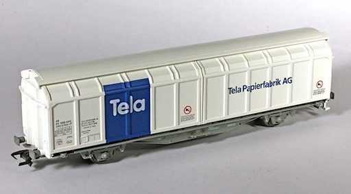 [ROC-46505] Roco 46505 - Wagon à parois coulissantes - "Fabrique papier Tela AG" - SBB-CFF - HO   