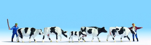 [NOC-02.015724] Noch 15724 - Vaches blanches  et noires et vachers - HO