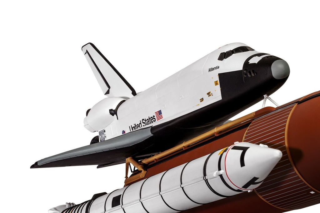 Airfix - Space Shuttle - Starter Set avec colle, peintures et pinceau - Avec support et différents marquages possibles - 1/144