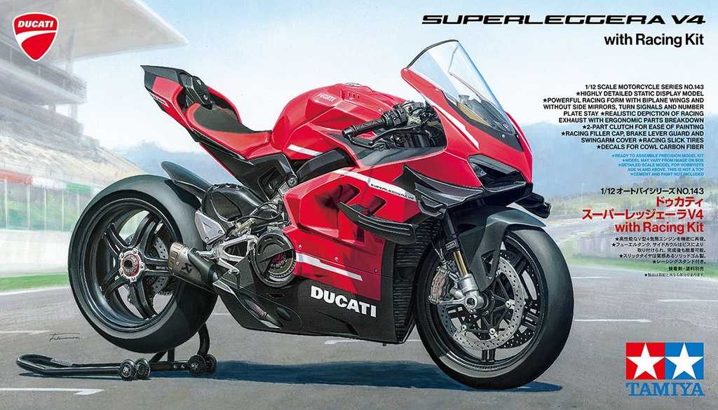 Tamiya - Ducati Superleggera V4 with Racing Kit - 1/12