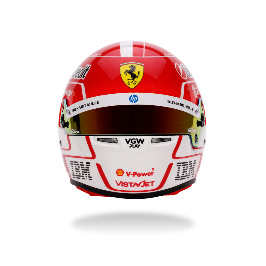 Bell Mini-Helmet - Casque Charles Leclerc - #16 - F-1 Ferrari - 2025 - 1/2