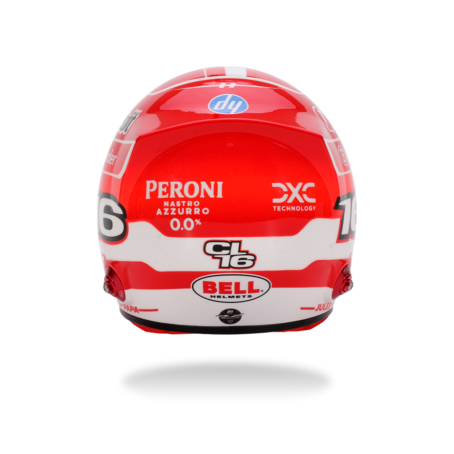Bell Mini-Helmet - Casque Charles Leclerc - #16 - F-1 Ferrari - 2025 - 1/2
