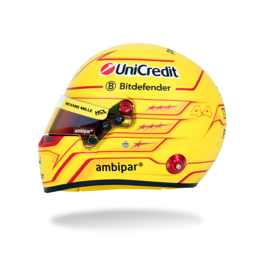 Bell Mini-Helmet - Casque Lewis Hamilton - #44 - F-1 Ferrari - 2025 - 1/2