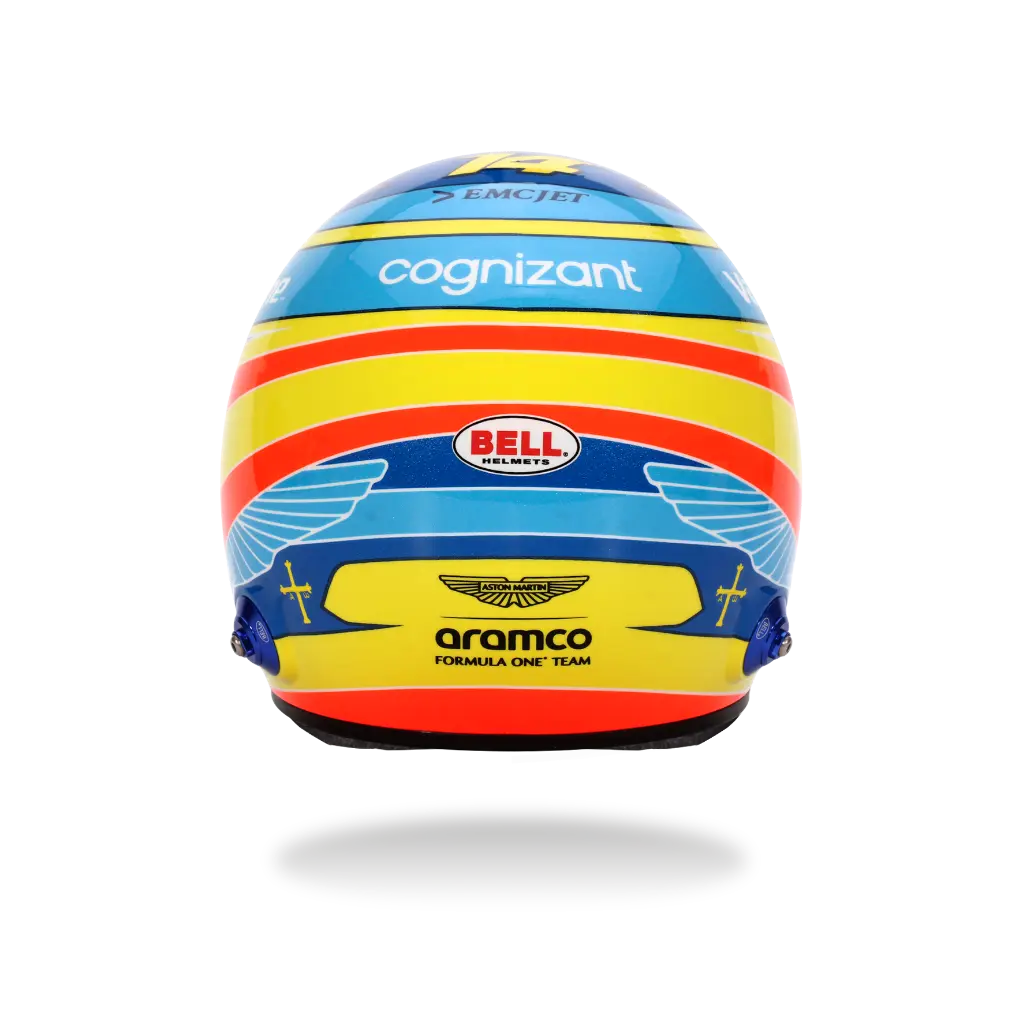 Bell Mini-Helmet - Casque Fernando Alonso - #14 - F-1 Aston Martin - 2025 - 1/2