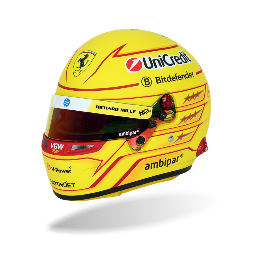 Bell Mini-Helmet - Casque Lewis Hamilton - #44 - F-1 Ferrari - 2025 - 1/2