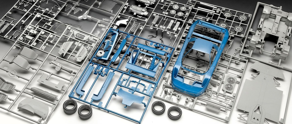 Revell - Bugatti EB110 - 18.3 cm long - 148 pièces - 1/24