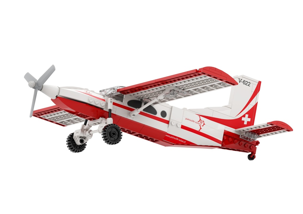 ACE Toy - Pilatus PC-6 - Patrouille Suisse - 253 Bricks
