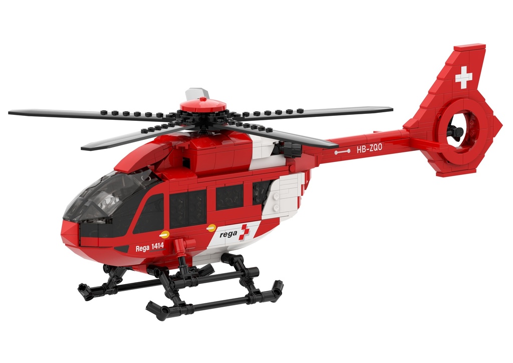 ACE Toy - Hélicoptère Airbus H145 D3 Rega - 459 Bricks