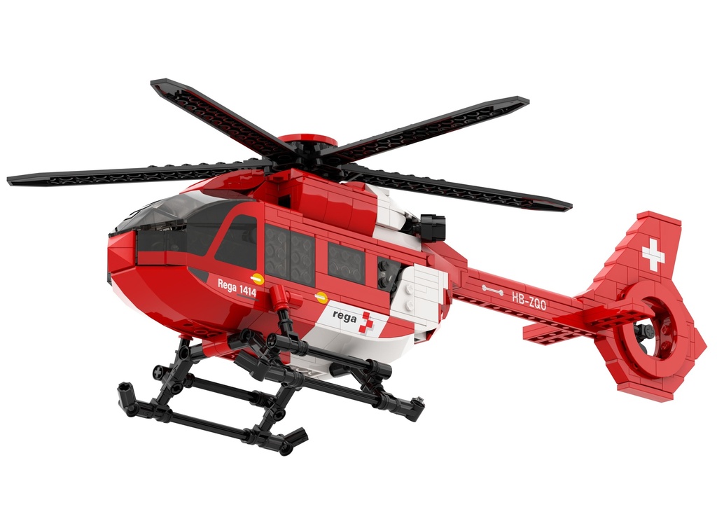 ACE Toy - Hélicoptère Airbus H145 D3 Rega - 459 Bricks