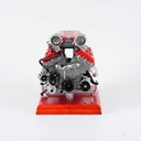 Teching - Moteur à 12 cylindres en V - Kit motorisé avec pièces en aluminium et acier - Ce moteur équipe notamment la Ferrari 812, l'Aston Martin DBS, La Rolls-Royce Phantom - Accu 800 mAh - Poids : 8.0 Kg - 800+ pcs - Niveau : ★★★★★