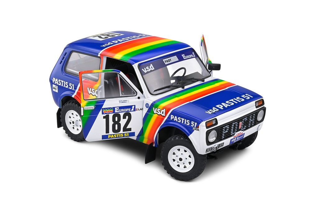 Solido Lada Niva Paris-Dakar - #182 - J.-P. Jabouille - 1984 - Blanche - 1/18