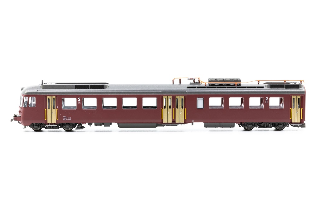 Piko - Rame automotrice RABDe 12/12 - #1116 - MIRAGE (3 voitures) - Rouge, toit gris - SBB-CFF-FFS - DCS - HO