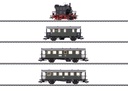 Märklin 26619 - Trains bavarois "Spalter Bockl" - Série 98.3 - 1 locomotive « Boîte en verre » et 3 wagons - MHI - DB - HO