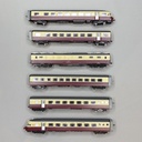Kato - 10-781 - Coffret de l'automotrice électrique articulée SBB RAe TEE II "Gottardo" avec voitures passagers (6 éléments) - "N"
