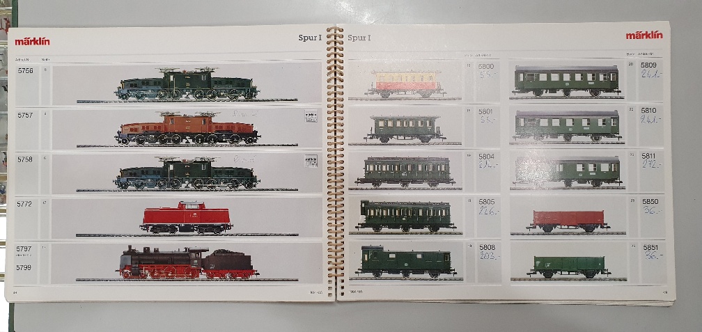 Catalogue Märklin 1984/85 pour détaillants - État passable - Avec annotations manuscrites (Occasion vérifiée)