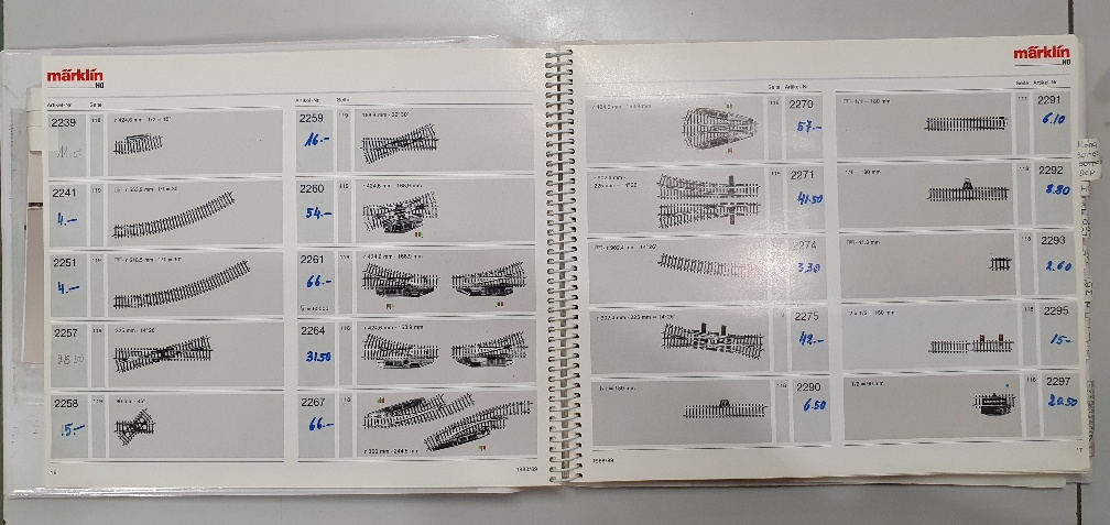 Catalogue Märklin 1988/89 pour détaillants - État correct - Avec onglets et annotations manuscrites (Occasion vérifiée)