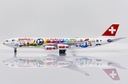 JC Wings - Airbus A340-300 Swiss - "San Francisco" HB-JMJ- Avec support de présentation - 1/200