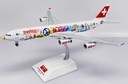JC Wings - Airbus A340-300 Swiss - "San Francisco" HB-JMJ- Avec support de présentation - 1/200