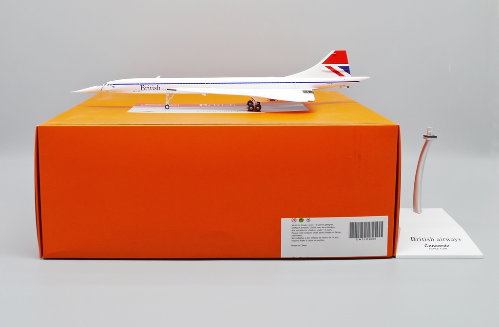 JC Wings - Concorde British Airways - G-BOAD - Avec support de présentation - 1/200