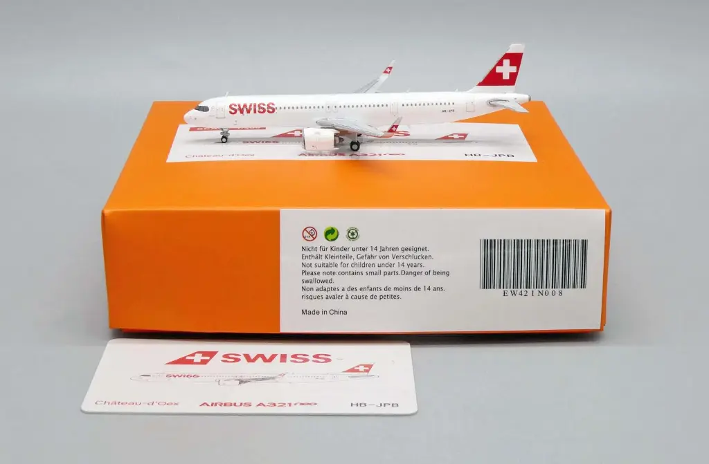 JC Wings - Airbus A321neo Swiss "Château-d'Oex" - HB-JPB - 1/400