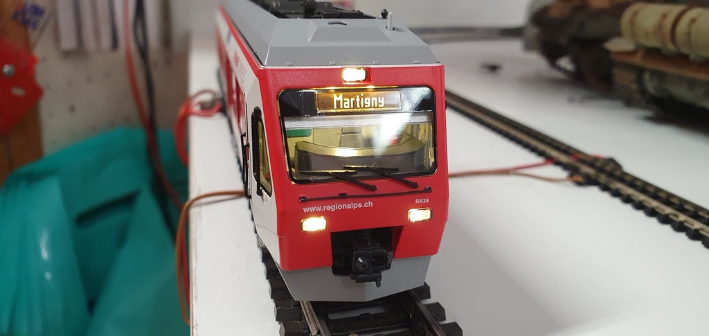 LS Models - 17200 ACS - Rame Region Alps RABe 525 - TMR - "St-Bernard Express" (3 éléments) - AC+son - HO