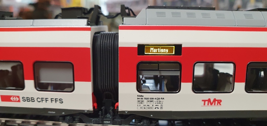 LS Models - 17200 DCS - Rame Region Alps RABe 525 - TMR - "St-Bernard Express" (3 éléments) - DCC+son - HO