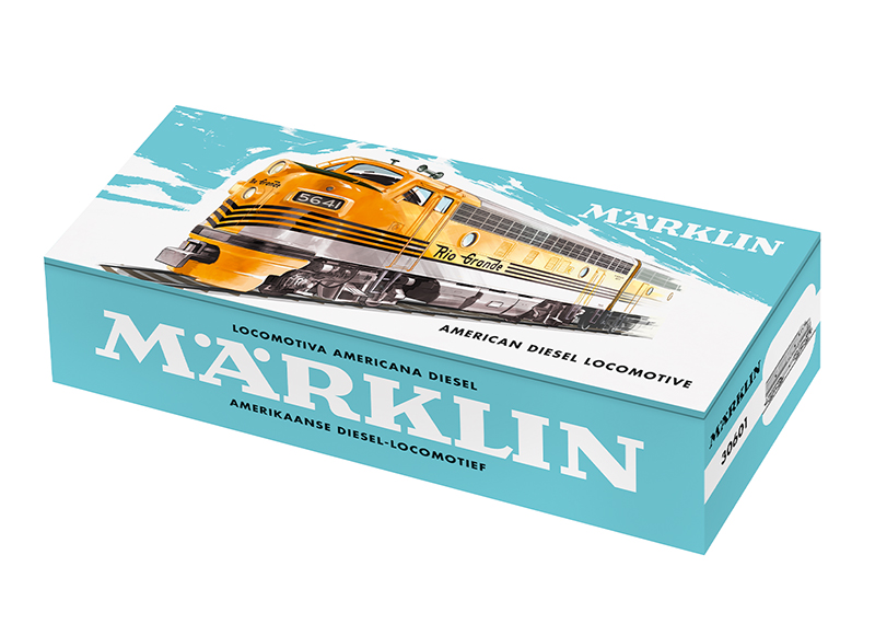 Märklin 30601 - Locomotive diesel  F7 "Rio Grande" - MFX DCC - Emballage Rétro - HO