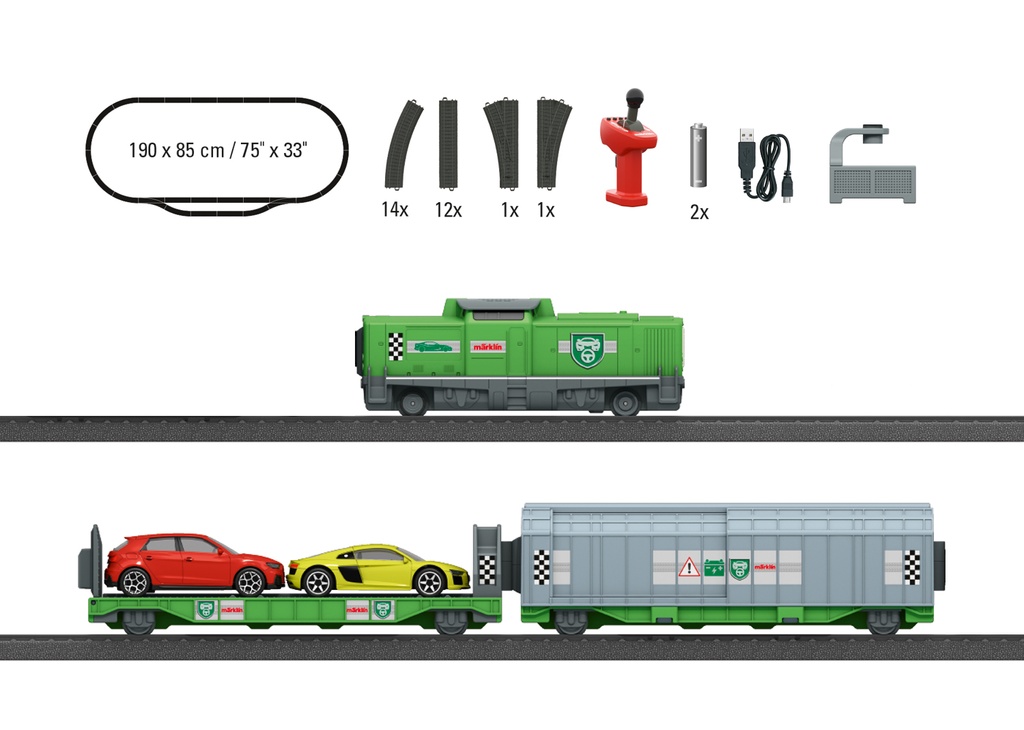 Märklin 29347 Coffret départ "Transport d'automobiles" - My World