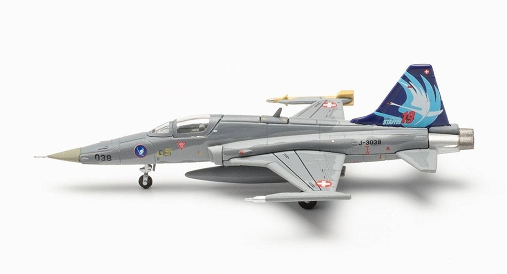 Herpa - Northrop F-5E Tiger - Swiss Air Force - Fliegerstaffel 19 "Swans" - Emmen Air Base  1/200