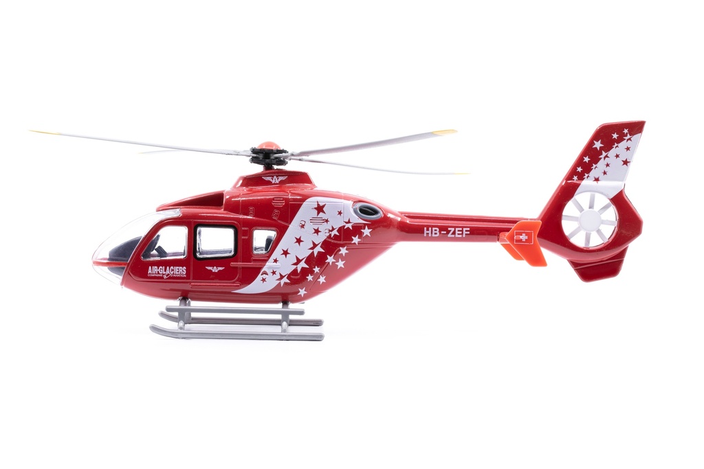 ACE Toy Hélicoptère Eurocopter EC-135 - Air-Glaciers (avec son et lumières)