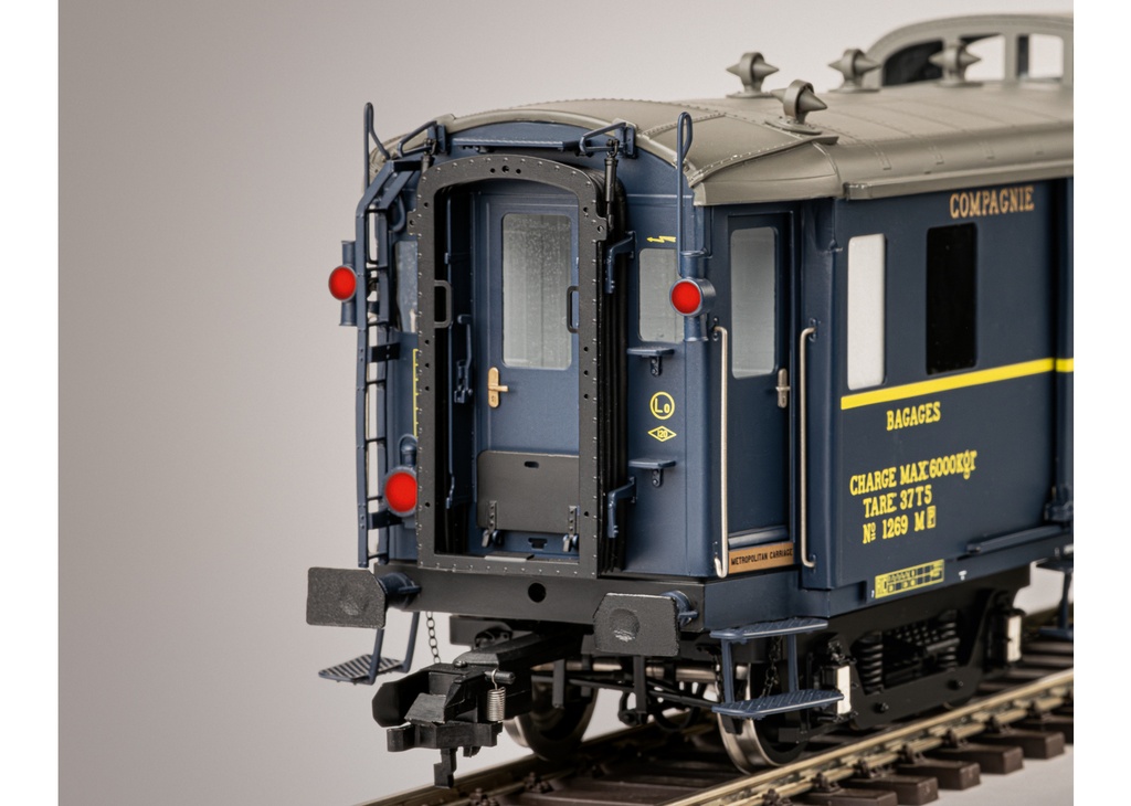 Märklin 58000 - Set de 6 voitures Pullman Edelweiss - Pour trains rapides - Avec tender séparé - De la Compagnie Internationale des Wagons-Lits - "Edelweiss" - Échelle I