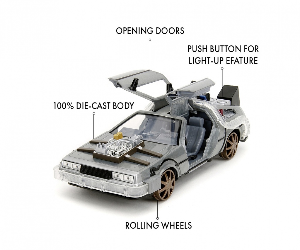 Jada - Back To The Future 3® - Time Machine Delorean DMC - 1/24