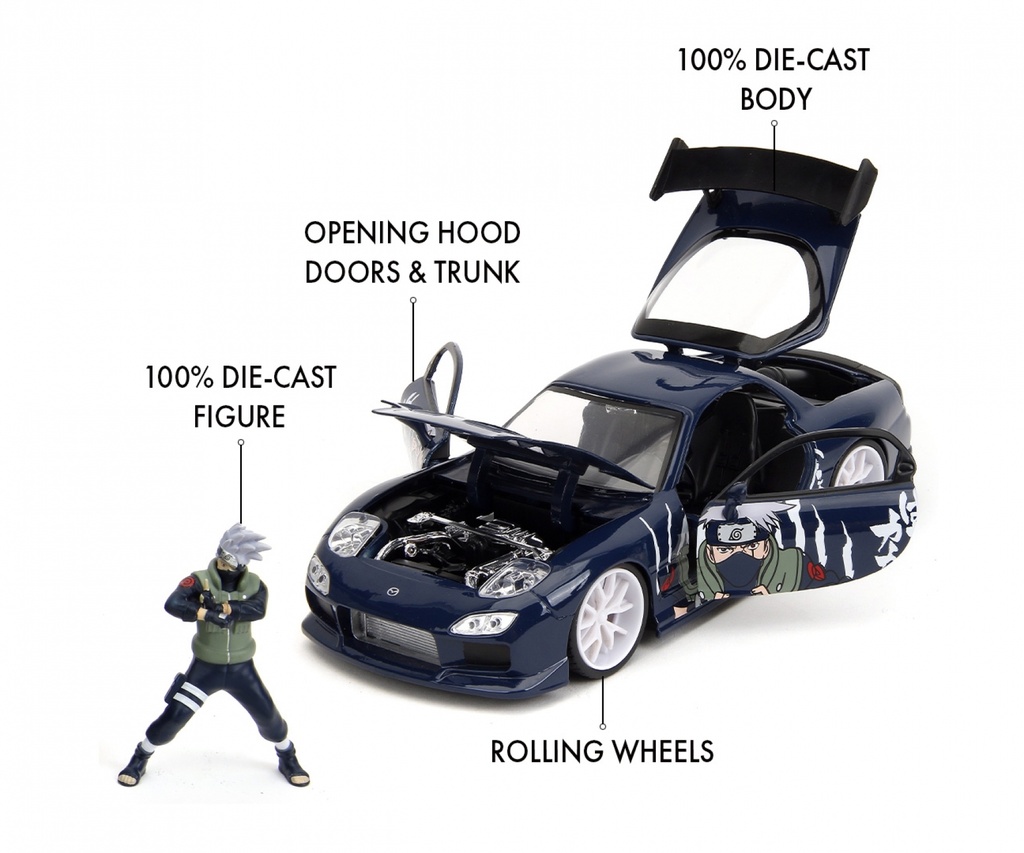 Jada - Naruto® - Kakashi & 1993 Mazda RX-7 - 1/24