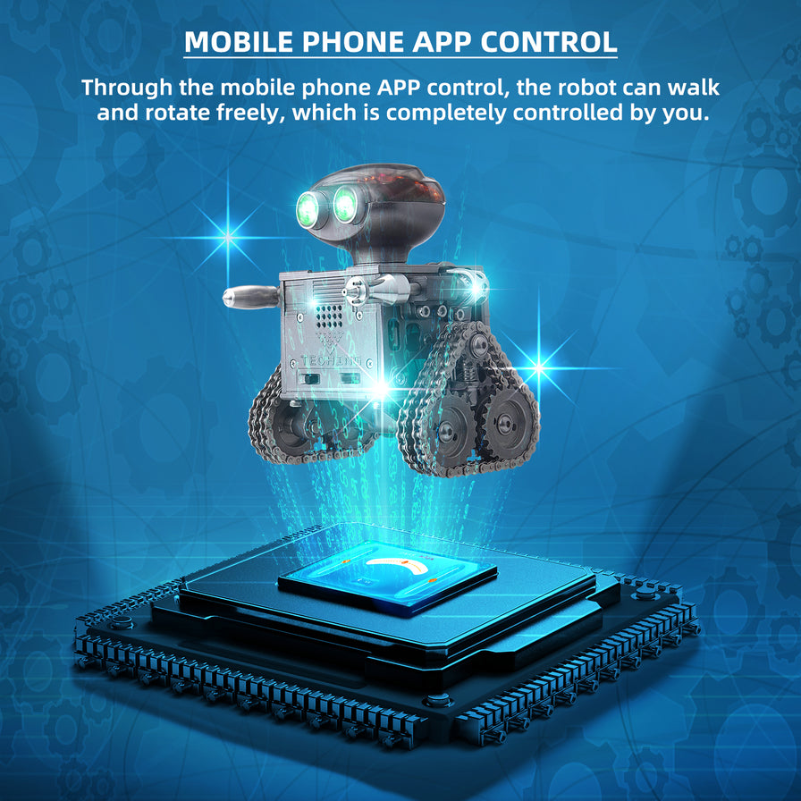 Kit en métal Teching - Robot "Be Your Friend" - Pièces en aluminium et acier - Accus 2 x 450 mAh - Poids : 1.4 Kg - 160+ pcs - Niveau : ★★★☆☆