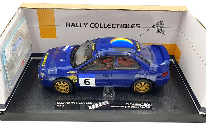 Sun Star - Subaru Impreza "555" - 2ème 555 Hong Kong Beijing Rally 1994 - #6 - R. Burns / R. Reid - 1/18 - Edition limitée à 299 pièces