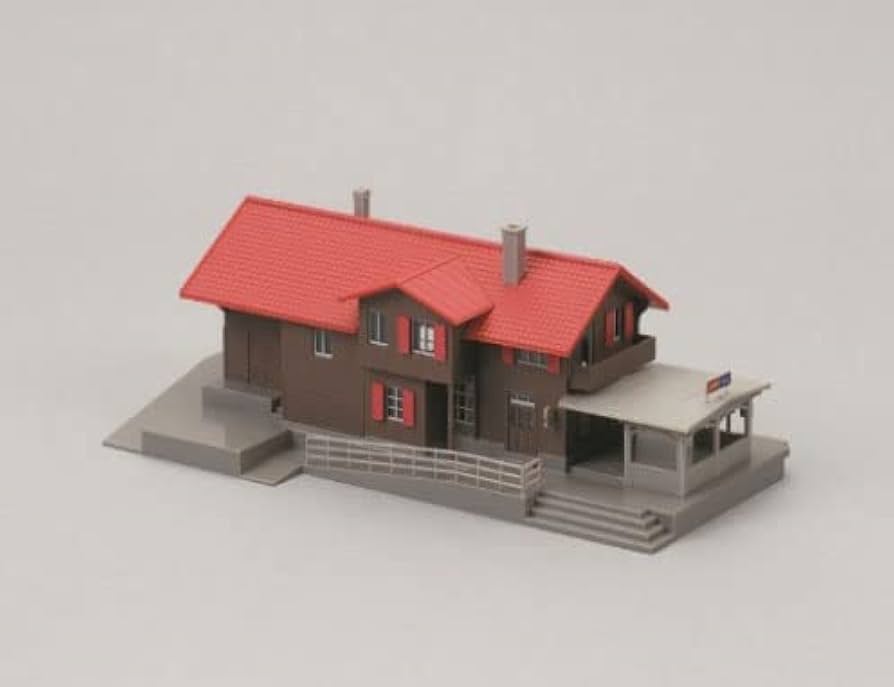 Kato - 14.23-245 - Gare Suisse pour "Glacier Express" (déjà construite) - Echelle "N"