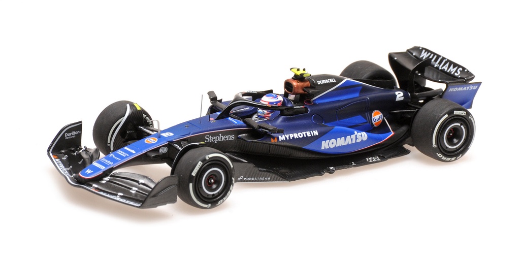Minichamps - Williams Racing Mercedes FW46 - #2 - Logan Sargeant - Bahrain GP 2024 - 1/43 - Edition Limitée à 312 pièces
