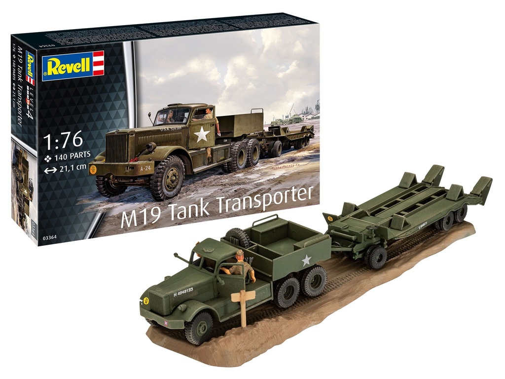 Revell 03364 - Camion Transporteur de citernes M19 - 21.1 cm long - 140 pièces - 1/76