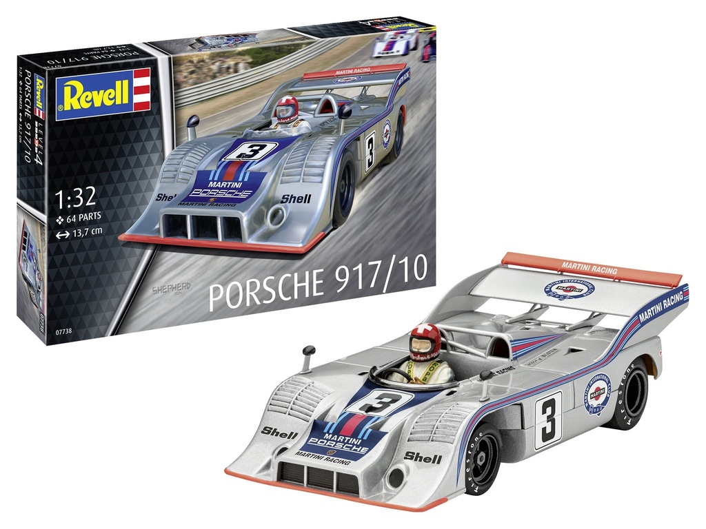 Revell 07738 - Porsche 917/10 - 1/32 - 13.7 cm long - 64 pièces